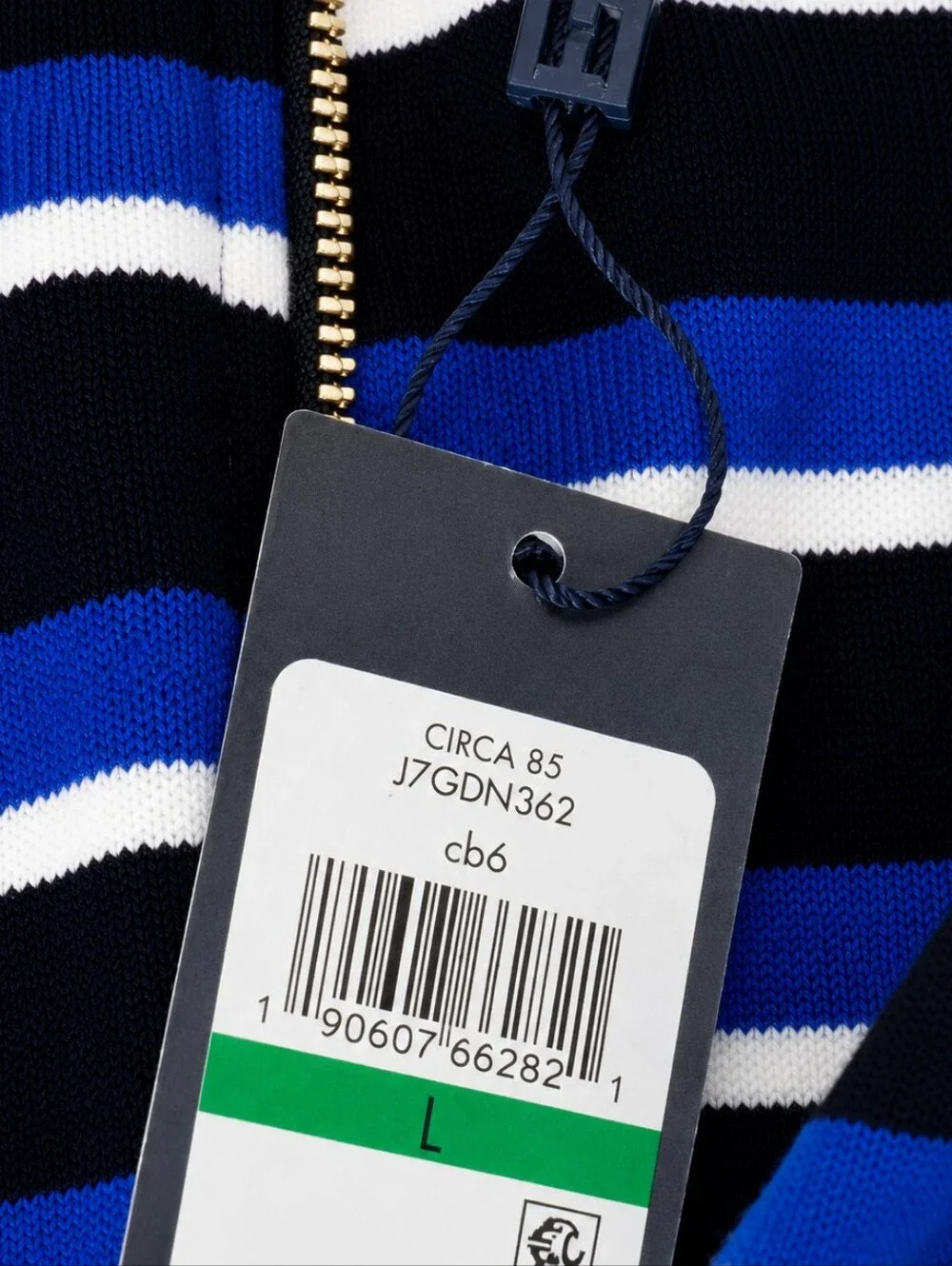 Tommy Hilfiger Cotton Knit Sheath Dress Cobalt Sz L $79.50 NWT - Picture 7 of 7